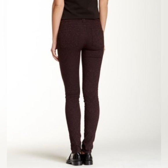 Vince Skinny Stretch Textured Mulberry Pants 24 - Picture 2 of 6